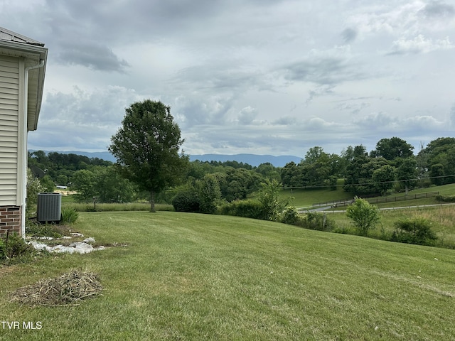 390 Springdale Dr, Bristol, TN 37620 - view of grassy yard with central air condition unit