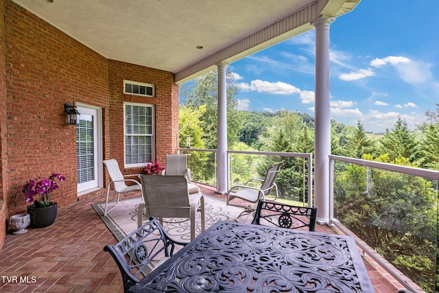 21390 Sheffield Ct, Abingdon, VA 24210 - view of patio / terrace with a balcony