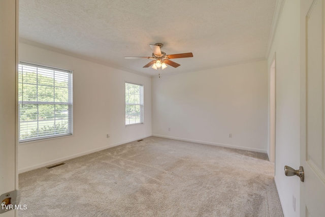 108 Richards Rd, Rogersville, TN 37857 - empty room with carpet, ornamental molding, a ceiling fan, and baseboards