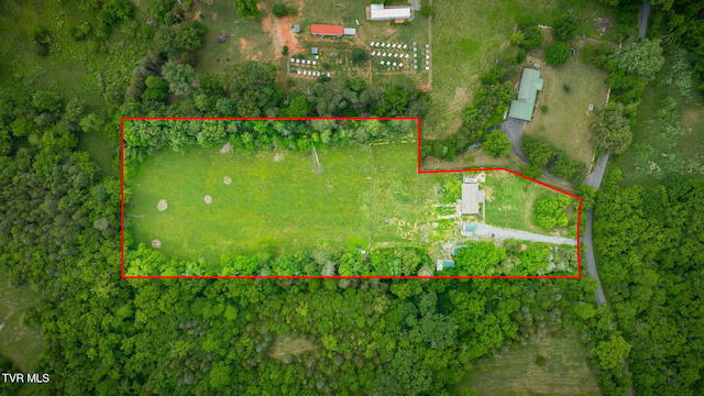 108 Richards Rd, Rogersville, TN 37857 - aerial view of property's location featuring property boundaries highlighted