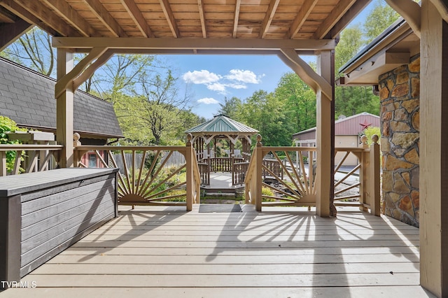 11316 Boggs Hollow Rd, Pound, VA 24279 - wooden deck featuring an outdoor structure