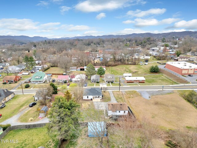 1241 Virginia Ave, Bristol, TN 37620 - aerial perspective of suburban area with a mountain backdrop