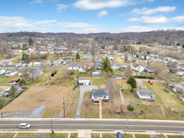 1241 Virginia Ave, Bristol, TN 37620 - aerial view of property and surrounding area with nearby suburban area