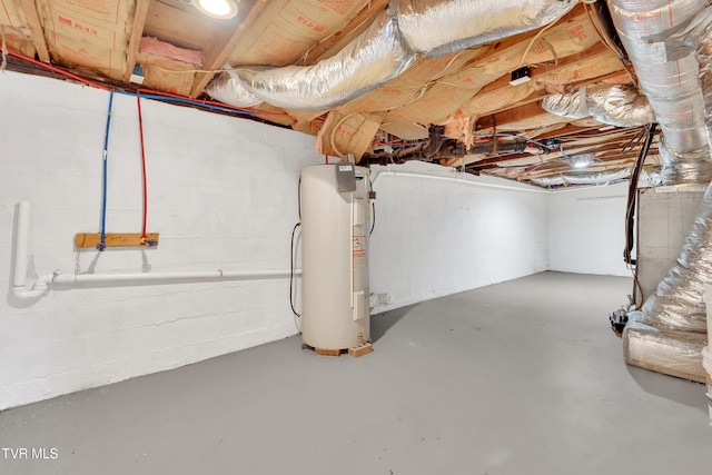 1241 Virginia Ave, Bristol, TN 37620 - unfinished below grade area with water heater
