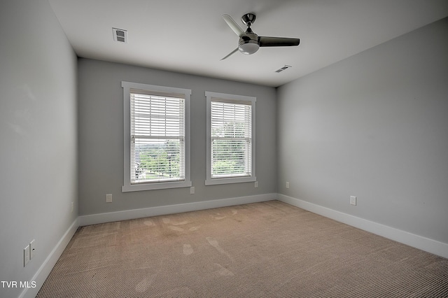 203 Riverwatch Cir, Kingsport, TN 37660 - unfurnished room with ceiling fan, baseboards, and light carpet