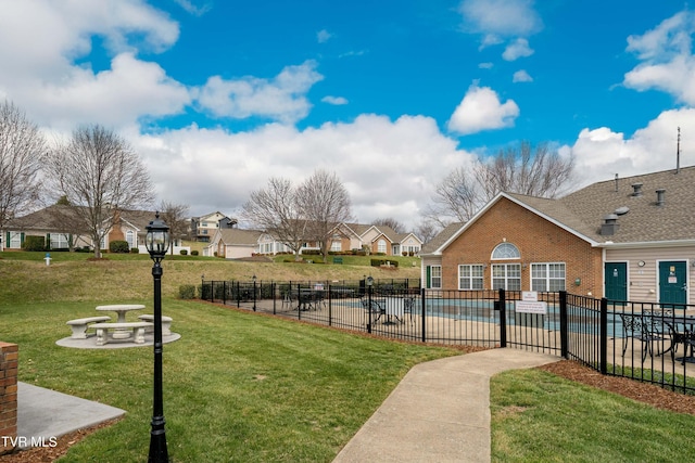 223 Avonlea Pl, Johnson City, TN 37604 - view of yard with a community pool and a residential view