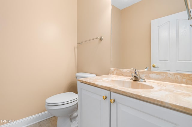 223 Avonlea Pl, Johnson City, TN 37604 - half bath featuring vanity, toilet, and tile patterned flooring
