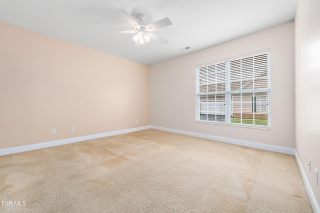 223 Avonlea Pl, Johnson City, TN 37604 - unfurnished room featuring light carpet, a ceiling fan, and baseboards