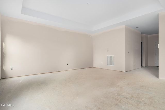 3313 Mckinley Rd, Johnson City, TN 37604 - spare room with a raised ceiling and unfinished concrete floors