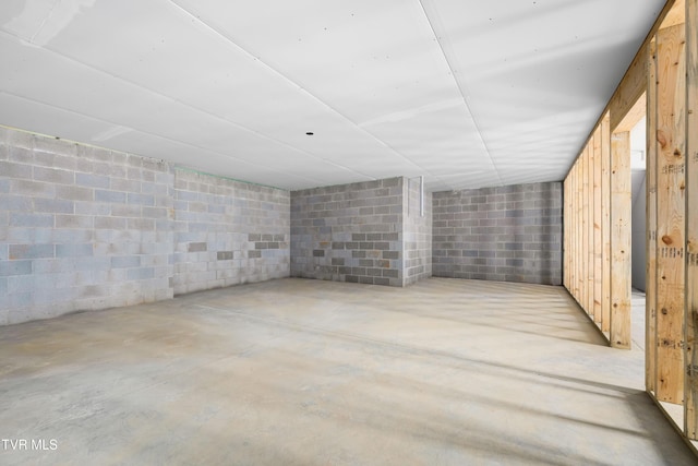 3313 Mckinley Rd, Johnson City, TN 37604 - basement with concrete block wall