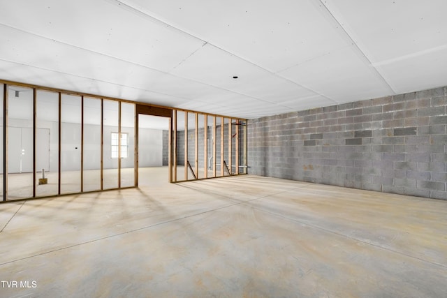 3313 Mckinley Rd, Johnson City, TN 37604 - below grade area with concrete block wall