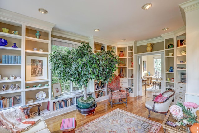 5621 John Gaines Blvd, Kingsport, TN 37664 - sitting room featuring wood finished floors and crown molding