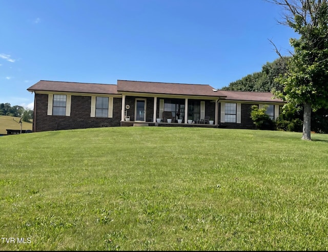 7083 Saint Clair Rd, Whitesburg, TN 37891 - single story home with a front yard and brick siding