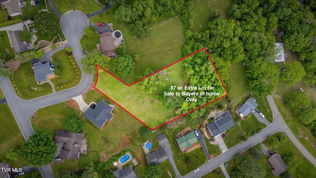 1 Sweetwood Dr, Johnson City, TN 37615 - view of property location with property boundaries highlighted