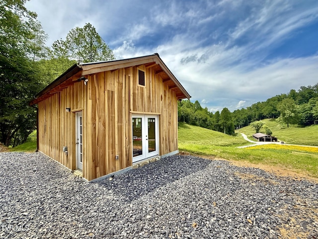 538 Punkton Rd, Del Rio, TN 37727 - view of outdoor structure with french doors