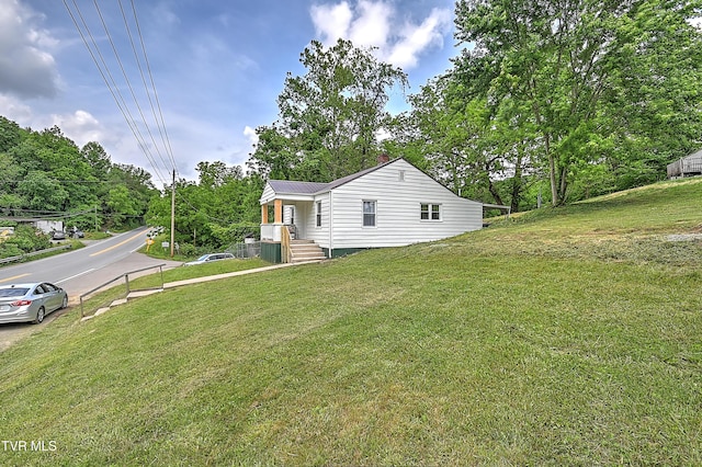 2221 Elizabethton Hwy, Johnson City, TN 37601 - view of home's exterior featuring a yard