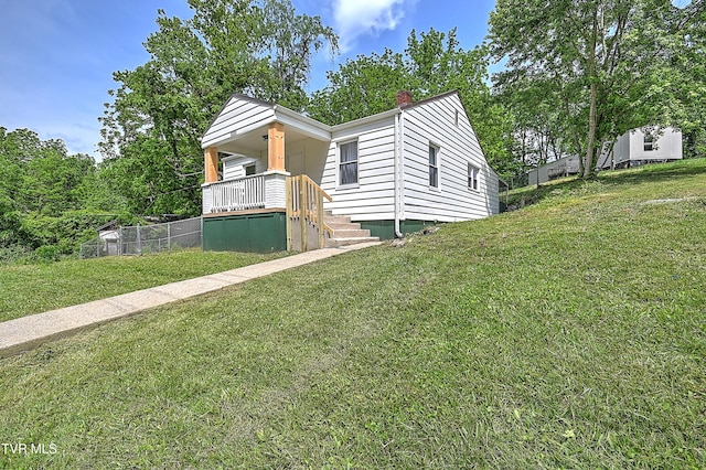 2221 Elizabethton Hwy, Johnson City, TN 37601 - view of front of property featuring a chimney and covered porch