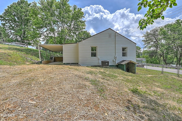 2221 Elizabethton Hwy, Johnson City, TN 37601 - rear view of property with central air condition unit