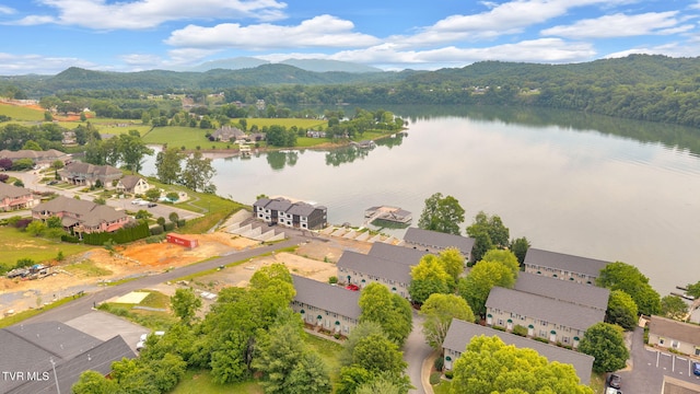 38 Lake Village Ct Unit 38, Johnson City, TN 37601 - aerial perspective of suburban area featuring a water and mountain view