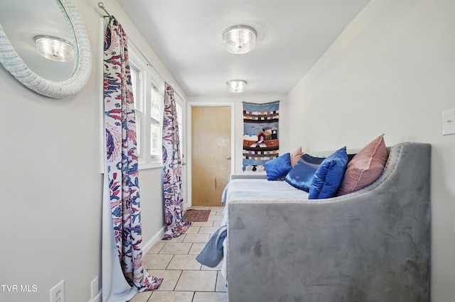 744 NE Hurricane Rd, Wise, VA 24293 - bedroom featuring light tile patterned flooring and baseboards