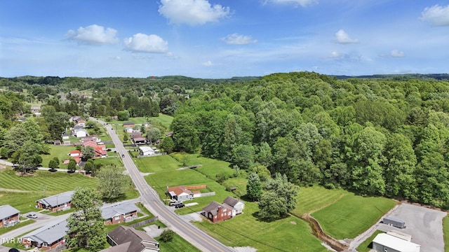 744 NE Hurricane Rd, Wise, VA 24293 - aerial view of property and surrounding area featuring a heavily wooded area