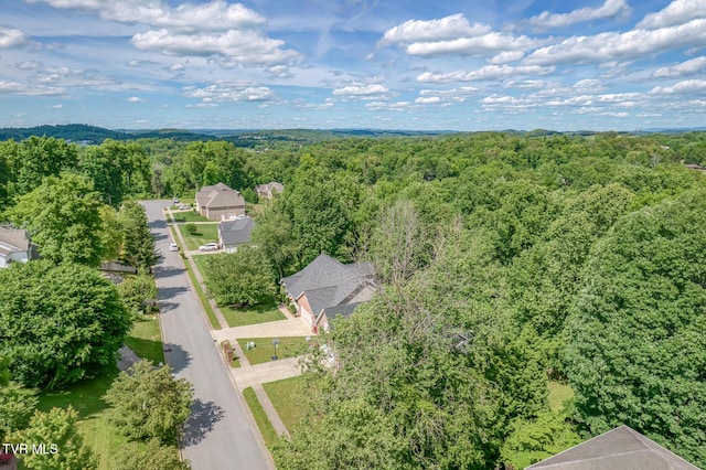 620 Glen Oaks Pl, Johnson City, TN 37615 - drone / aerial view of a heavily wooded area