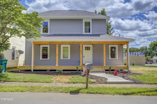 408 Levelin St, Erwin, TN 37650 - view of front of home featuring a porch and roof with shingles