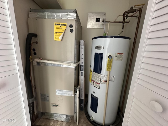 516 Fleetwood Ct Unit F, Kingsport, TN 37660 - utility room featuring electric water heater