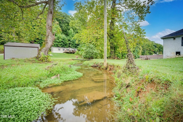 6855 Gate City Hwy, Bristol, VA 24202 - view of grassy yard with a storage unit