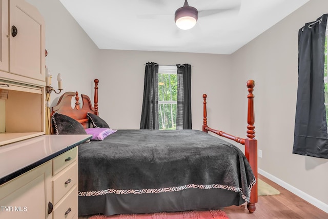 515 Aesque St Ext, Kingsport, TN 37665 - bedroom featuring light wood finished floors, baseboards, and ceiling fan