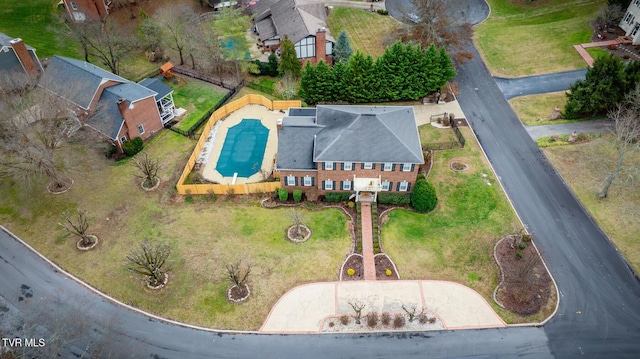 2001 Springfield Ave, Kingsport, TN 37664 - aerial view of property and surrounding area featuring a pool