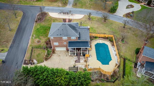2001 Springfield Ave, Kingsport, TN 37664 - aerial view of property and surrounding area with a pool area