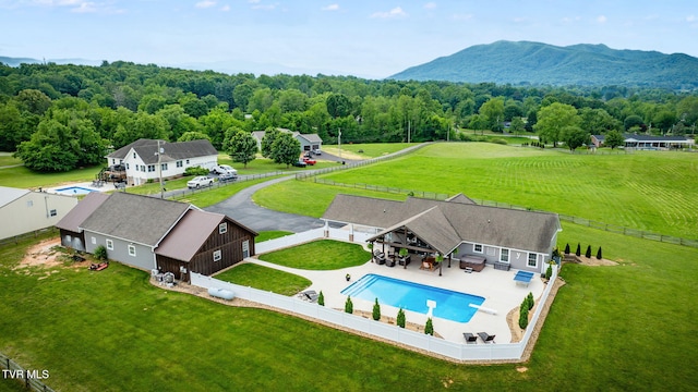 110 Emmanuel Dr, Johnson City, TN 37601 - view of subject property featuring a pool and a mountain backdrop