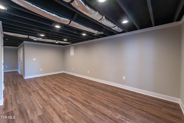 1236 Nassau Dr, Kingsport, TN 37660 - finished below grade area with wood finished floors and baseboards