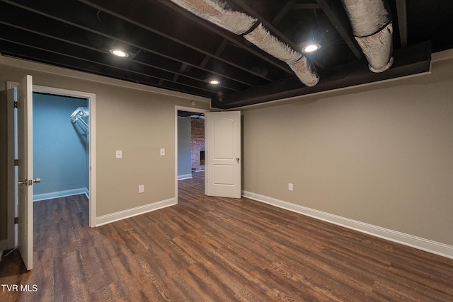 1236 Nassau Dr, Kingsport, TN 37660 - finished basement with baseboards and wood finished floors