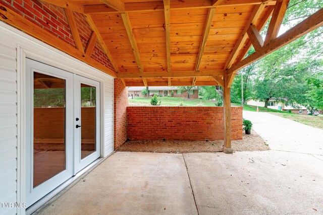 1236 Nassau Dr, Kingsport, TN 37660 - view of patio / terrace featuring french doors