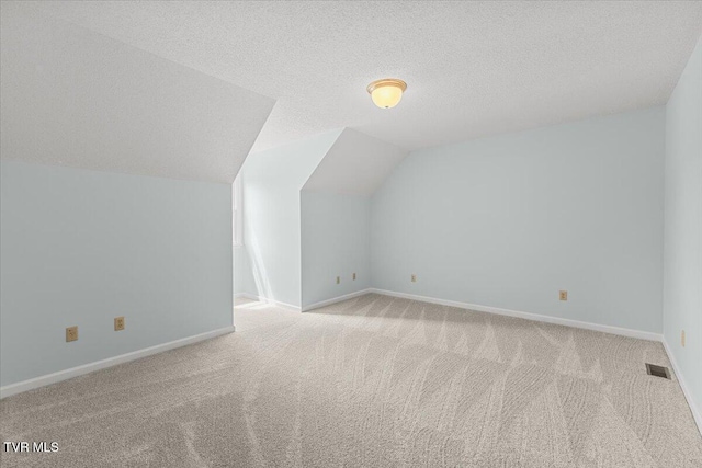 2700 Indian Ridge Rd Unit 12, Johnson City, TN 37604 - bonus room featuring carpet floors, lofted ceiling, baseboards, and a textured ceiling