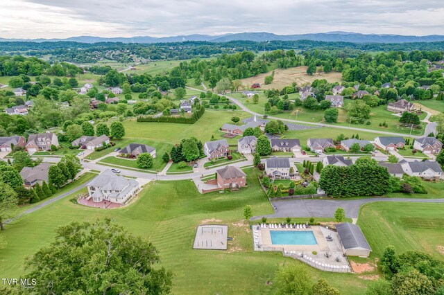 220 Michaels Ridge Blvd, Johnson City, TN 37615 - bird's eye view of a mountainous background and a pool area
