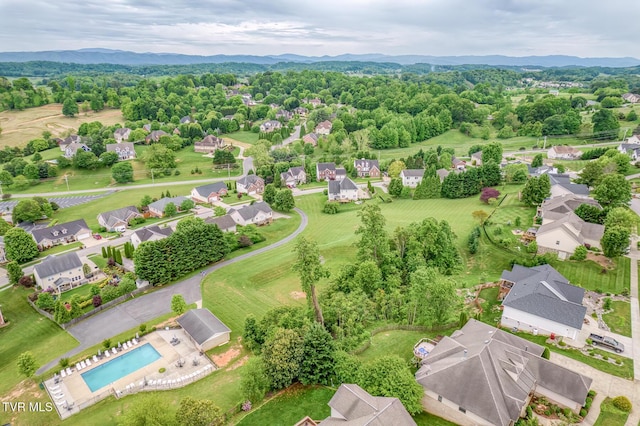 220 Michaels Ridge Blvd, Johnson City, TN 37615 - aerial view of residential area featuring a mountainous background