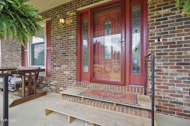 5009 Surrey Dr, Kingsport, TN 37664 - property entrance featuring brick siding and a porch