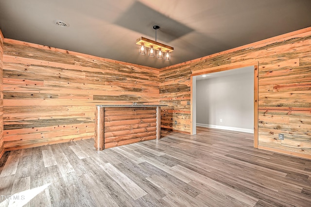 1030 Savin Fls, Gray, TN 37615 - unfurnished room with wood walls and wood finished floors