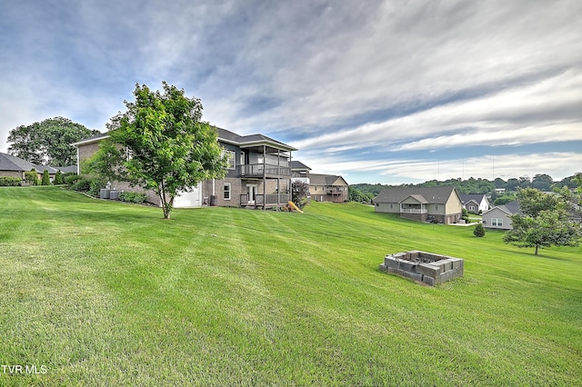 1030 Savin Fls, Gray, TN 37615 - view of grassy yard featuring a residential view and a balcony