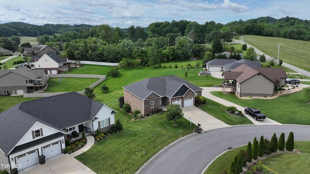 1030 Savin Fls, Gray, TN 37615 - aerial view of residential area with a forest