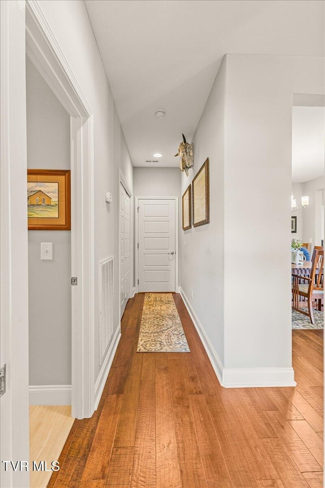 3321 Cottage Green Ct, Kingsport, TN 37664 - corridor featuring wood finished floors and baseboards