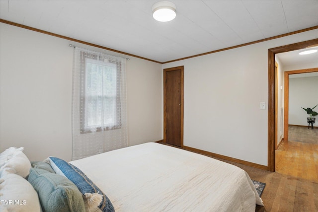 204 Maple Dr, Jonesborough, TN 37659 - bedroom with light wood finished floors, ornamental molding, baseboards, and a closet