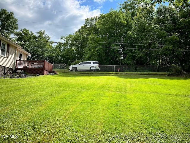 326 Park Ave, Appalachia, VA 24216 - view of yard with a wooden deck