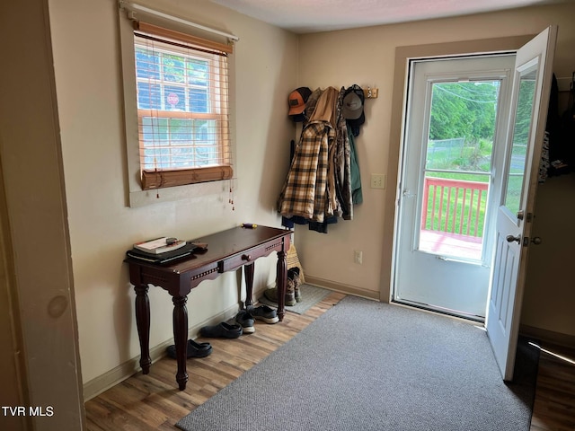 326 Park Ave, Appalachia, VA 24216 - entryway featuring wood finished floors and baseboards