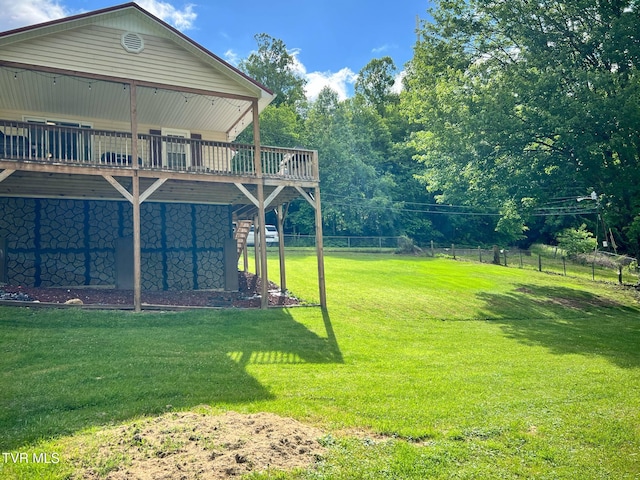 326 Park Ave, Appalachia, VA 24216 - view of yard featuring a wooden deck