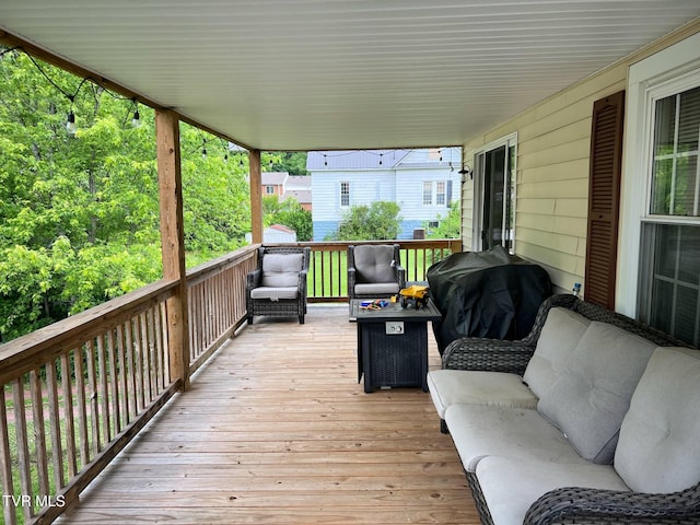 326 Park Ave, Appalachia, VA 24216 - deck with a grill