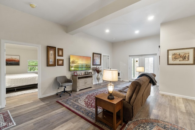 2087 Fodderstack Mountain Loop, Greeneville, TN 37745 - living room featuring wood finished floors, recessed lighting, and baseboards